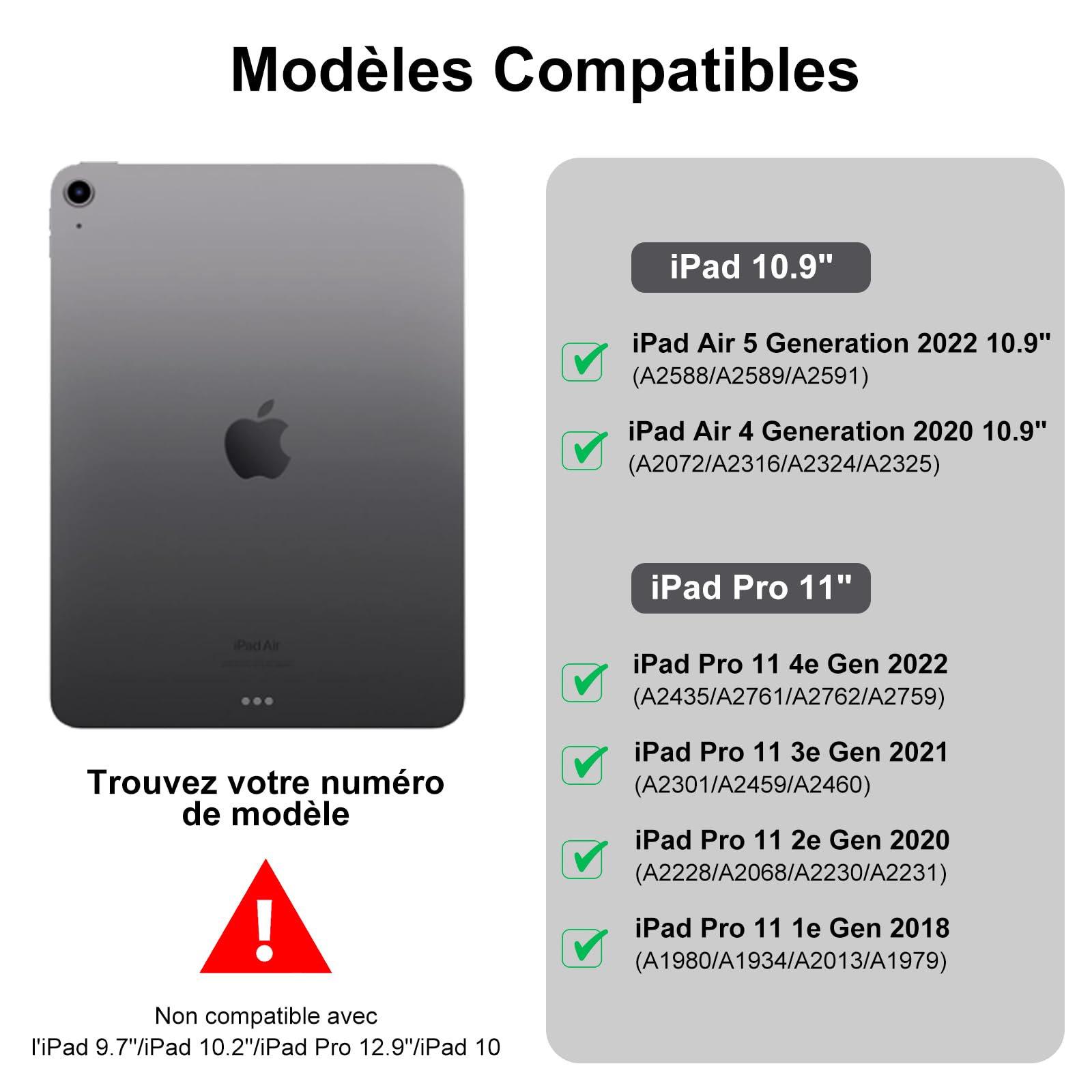 JADEMALL Custodia Tastiera Italiana Per IPad Pro 12,9” (2018-2022) – Bluetooth Staccabile Con Angoli Multipli, TPU Antiurto