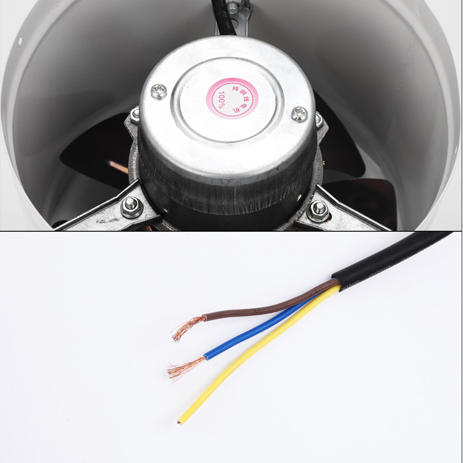 Hidyliu Aspiratore da Bagno a Basso Rumore da 42 W Ventilazione Efficace nel Garage della di Casa 220 V