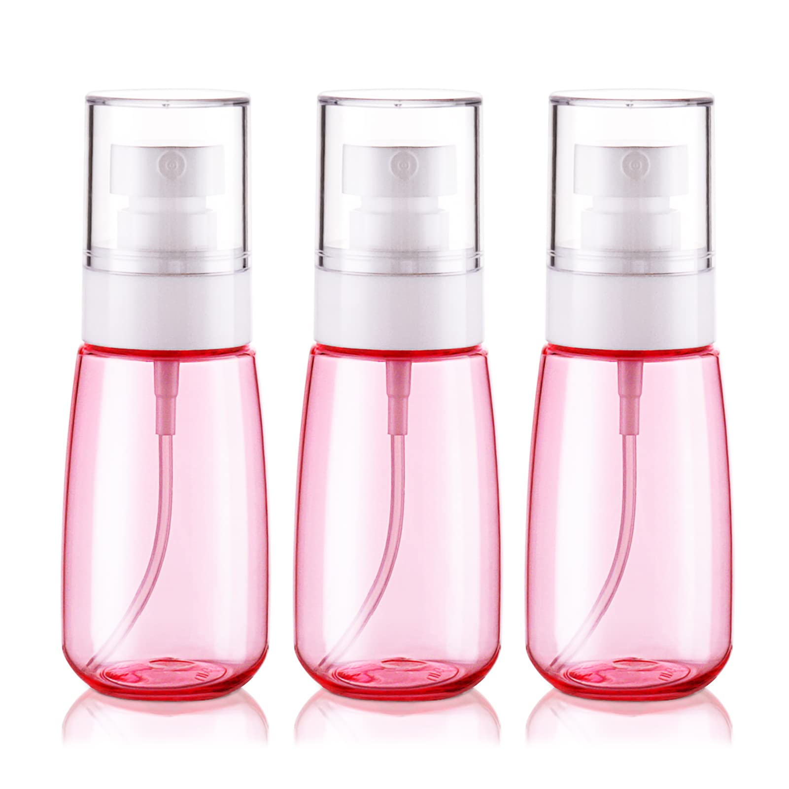 Cosywell Travel Size Spray Bottle TSA Approved 2oz 60ml 3 Pack Leak Proof Fine Mist Spray Bottles Empty Plastic Refillable Mist Sprayer for Perfume
