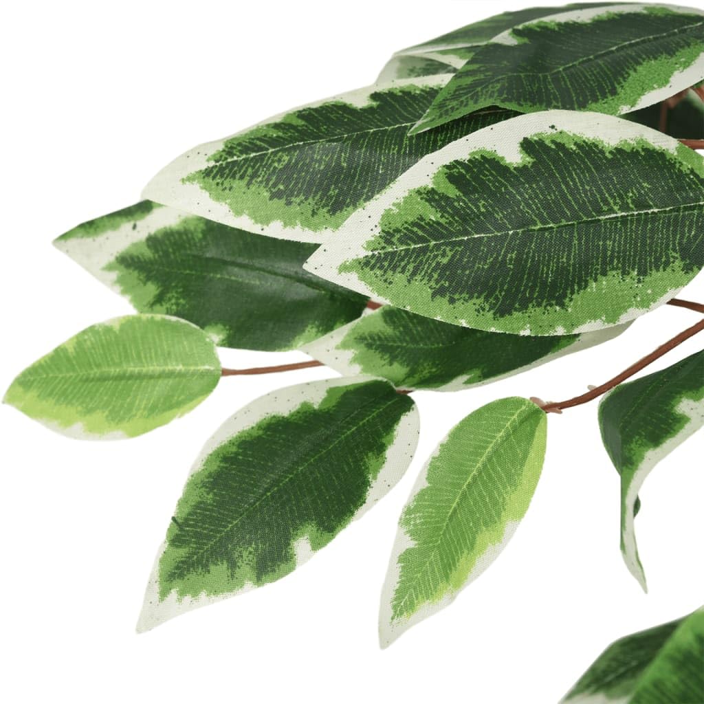 vidaXL Albero di Ficus Artificiale 630 Foglie 120 cm Verde, ficus Artificiale, Albero Artificiale, Albero Finto, pianta Artificiale, pianta Finta