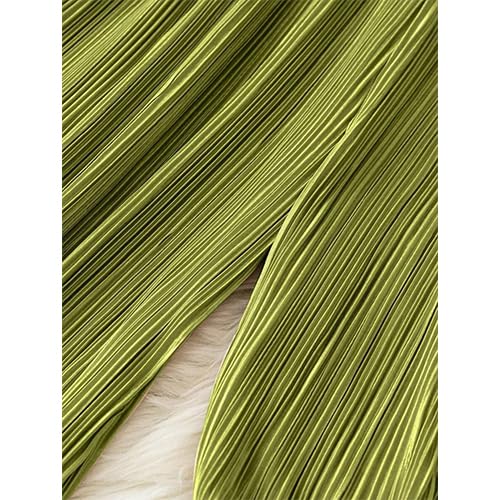 High-Waisted Striped Pressed Pleat Casual Loose Wide Leg Straight Flowing Draped4