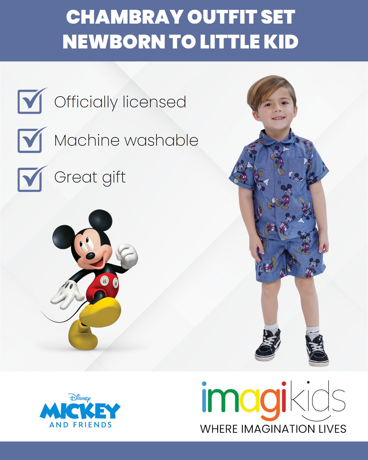 Disney Winnie the Pooh Mickey Mouse Outfit Set Kurz Neugeborenes Kleinkind