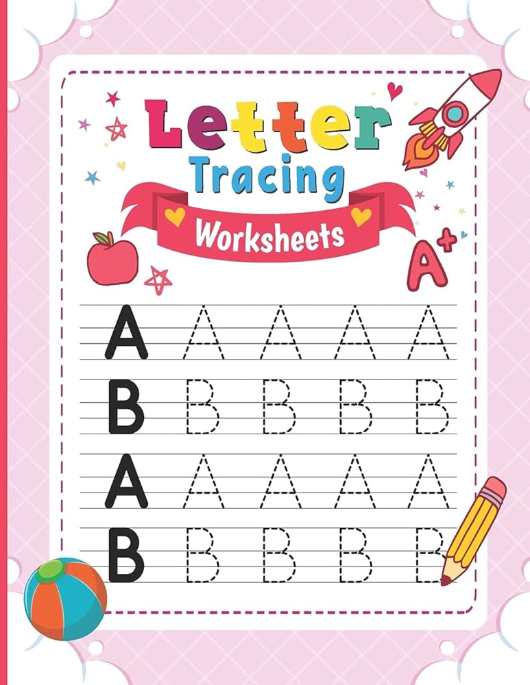 Letter Tracing Worksheets: ABC Handwriting Practice Workbook to Learn The Alphabet For Preschoolers And Kindergarten Kids Ages 3-5: KidPress, SHR: 9798457034839: Amazon.com: Books letter-tracing-worksheets-abc-handwriting-practice-workbook-to-learn-the-alphabet-for-preschoolers-and-kindergarten-kids-ages-3-5-kidpress-shr-9798457034839-amazon-com-books