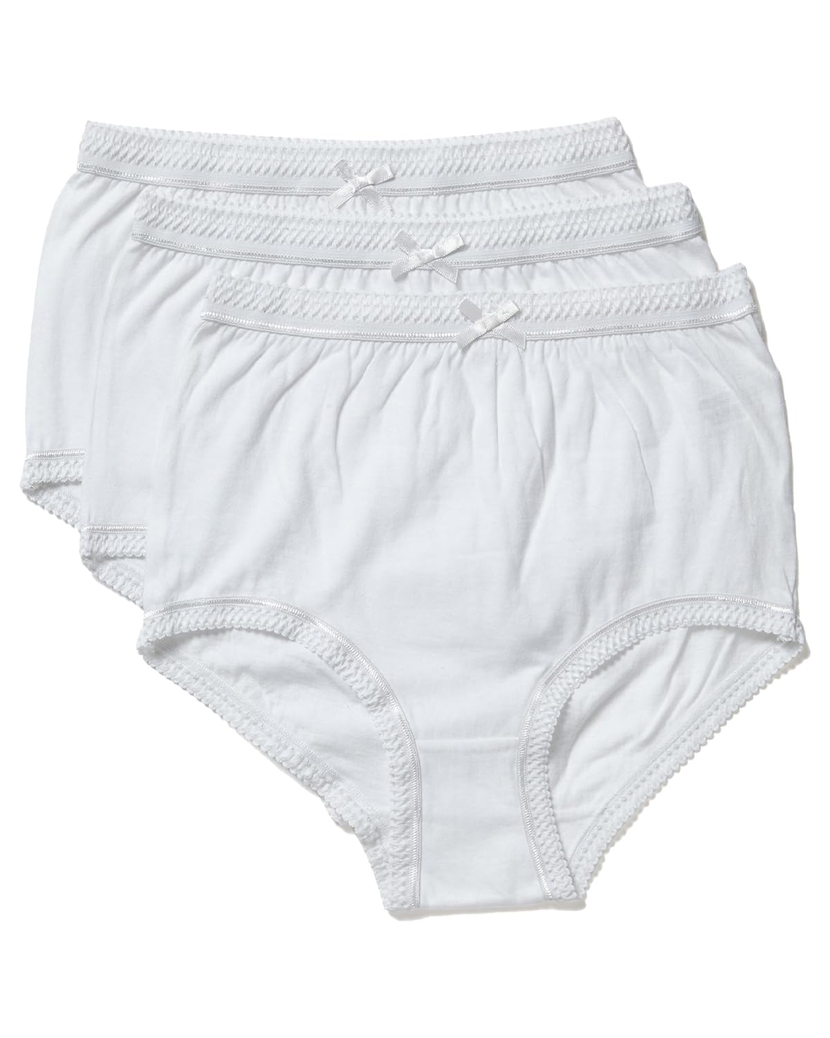 Undercover Ladies 3 Pack Cotton Full Briefs MA12588 White 24-26
