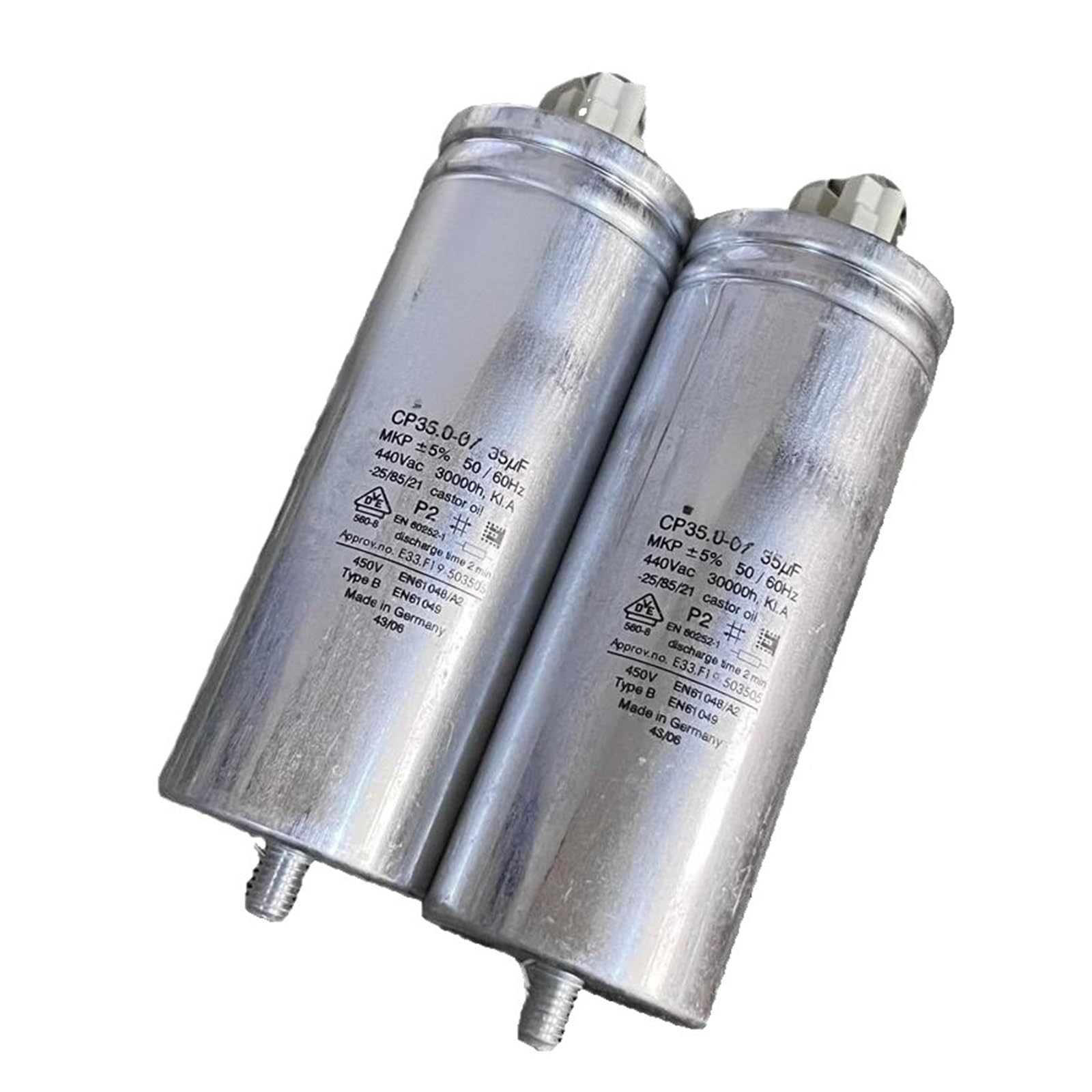 KSZHZYMGX 1PCS E33.F19-503505 CP35.0-07 35UF 440V AC oil immersed capacitor