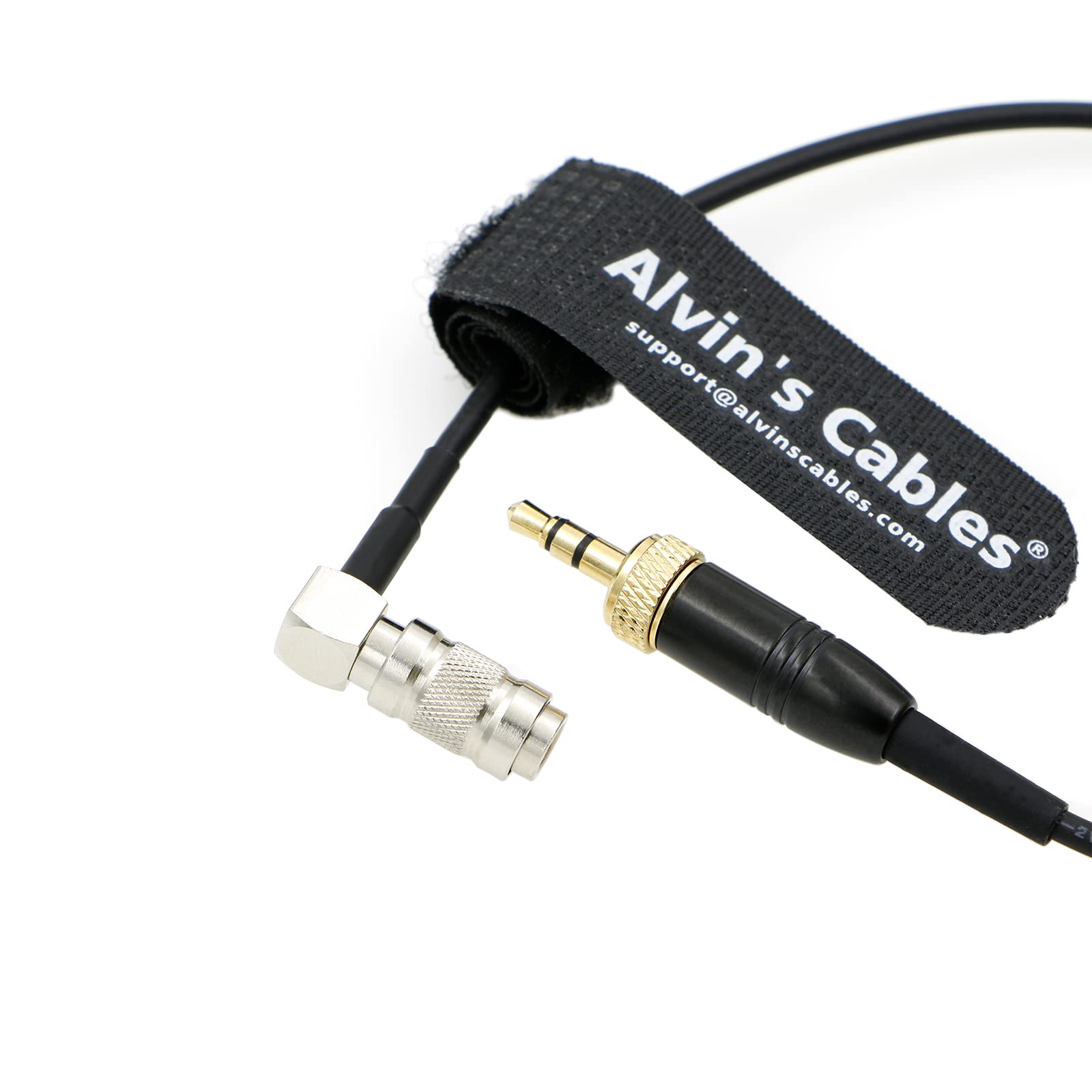 Alvin's Cables Kabel Timecode do Canon R5C z Deity Tentacle Sync 3.5mm Blokada TRS do Prosty kąt DIN 1.0/2.3 Kabla Kodu Czasowego
