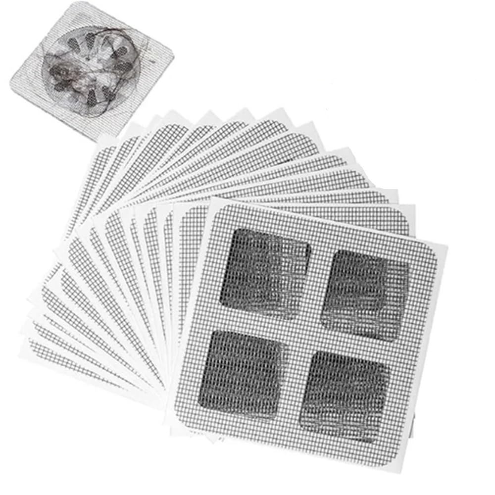 50Pcs Disposable Shower Drain Stickers - Self-Adhesive Floor Drain Covers for Hair Catching and Clog Prevention