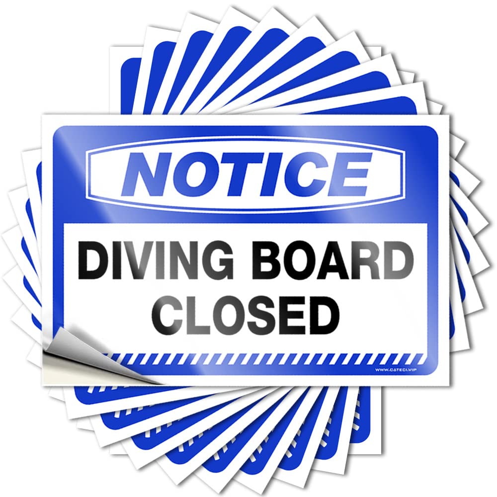 Saying Spicy, Race Accessory Notice Diving Board Closed | Mens(12X18CM)