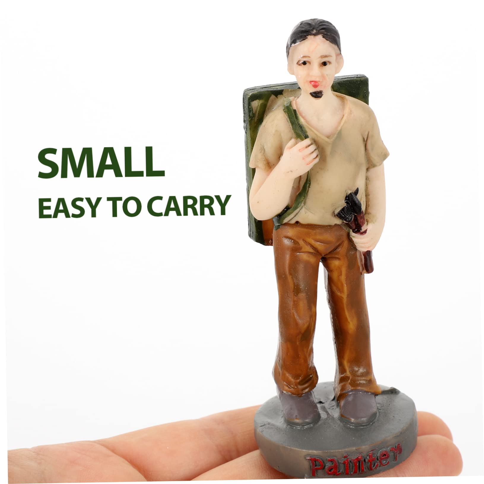 Set di 7 Figure Realistiche in Resina per Modellismo, Miniature Persone per Progetti Scolastici o Decorazioni, Accessori per Tavolo in Sabbia, Stile Realistico Stili multipli