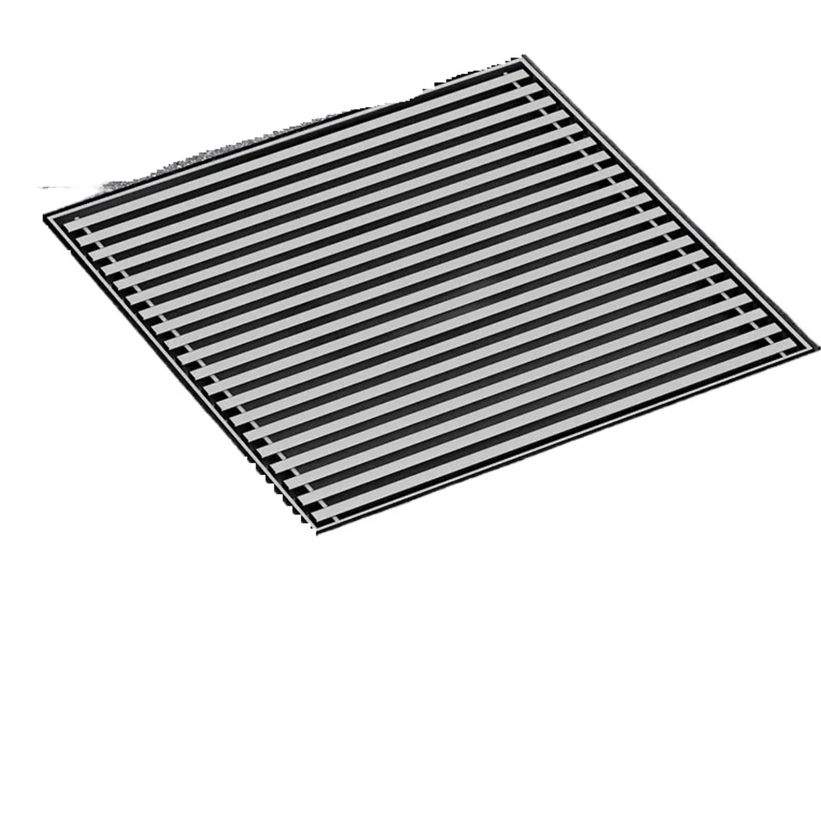 Núcleo de Drenaje del Suelo Desagüe de Suelo Acero Inoxidable Cuadrado Lineal for baño, desagües for Patio Exterior, desagüe Gran diámetro(B20X20)