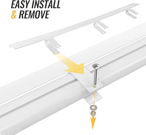 Miniatura 3 de AA-Racks Deflector de viento de aluminio de 49 pulgadas, accesorio para rack de furgoneta para modelo AX302 Series Blanco