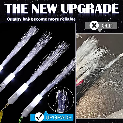 DAZZTIME 48 Pezzi Bacchetta in Fibra Ottica a