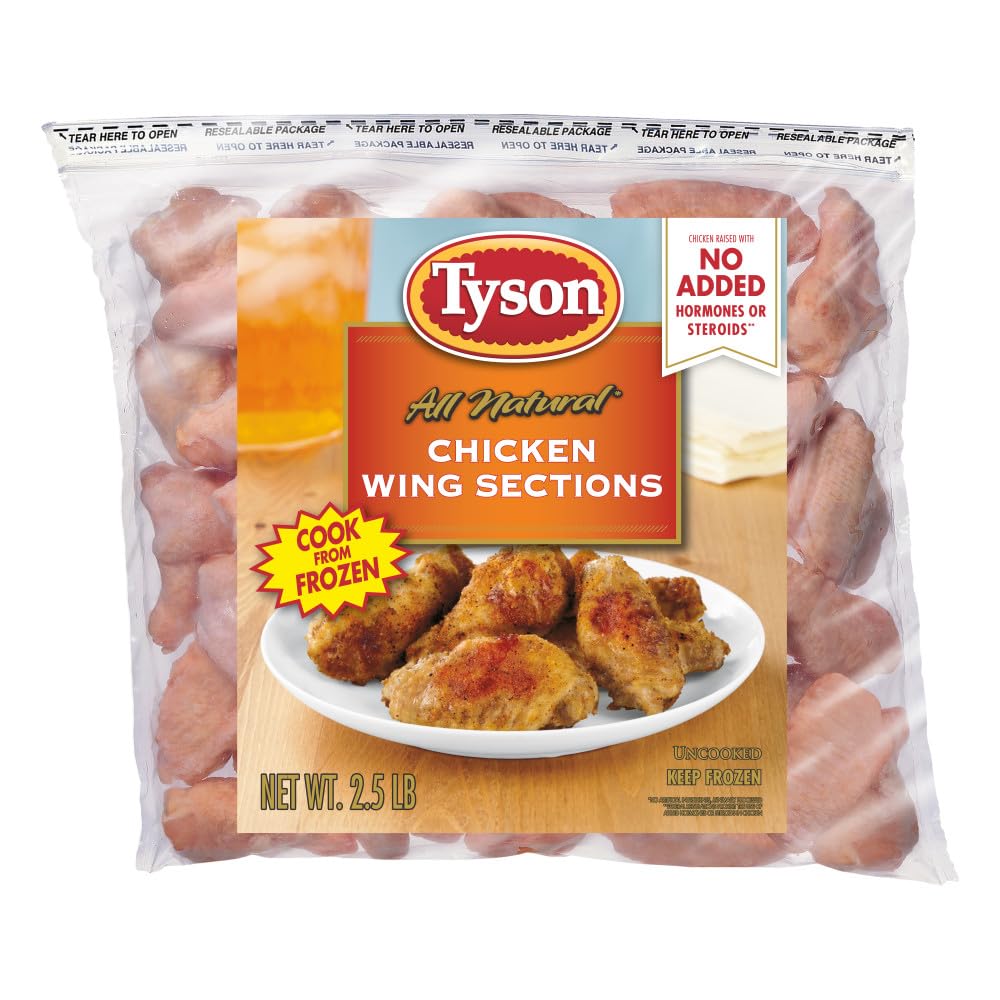 Tyson Chicken Wing Sections 2 5 Lb Frozen