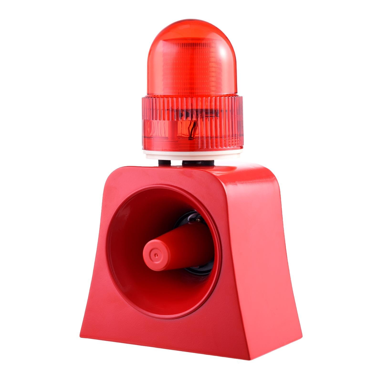Industrial Siren Alarm - LED 120 dB Warning Light - Versatile Loud Alarm Siren, Energy Saving Warning Light for Overhead Cranes, Metallurgy, Ports