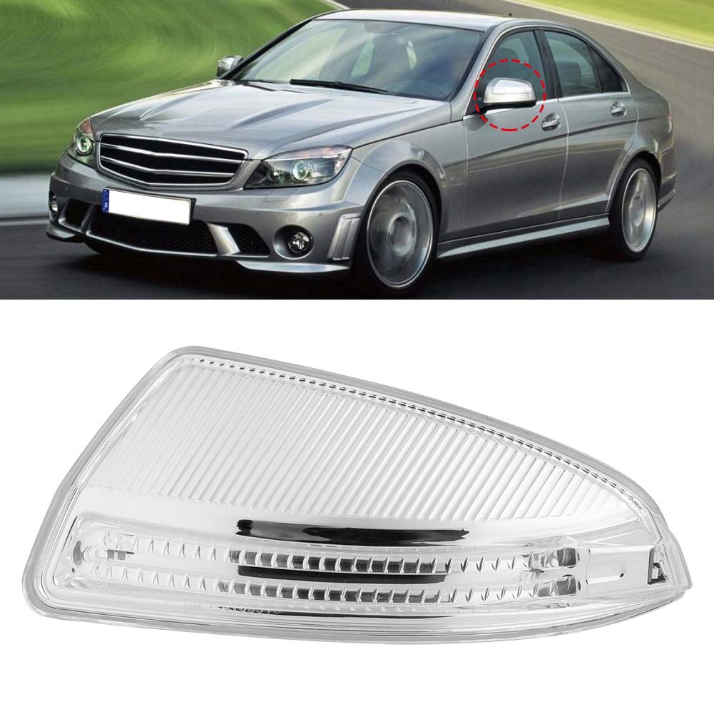 Turn Light,Car Side Mirror Turn Light Rearview Mirror Turn Light for -Benz C-Class C250 C300 (left side 2048200721)