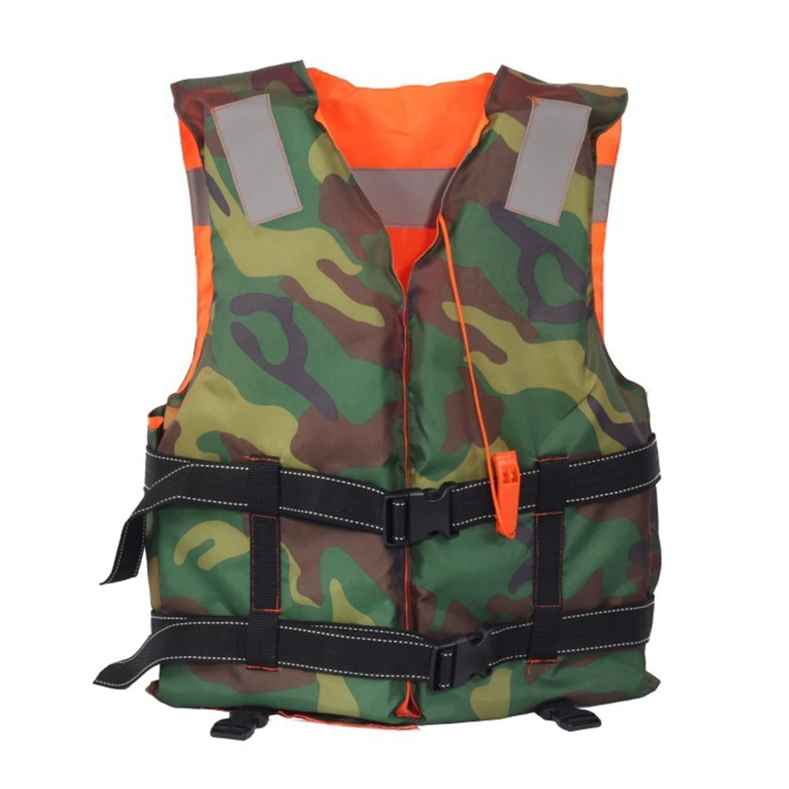 Adult Adjustable Kayak Vest, Reversible, High Buoyancy with Zipper Closure, Safety Kayak Vest for Kayaking, Sailing, Fishing, Boating, Surfing, Swimming and All Water Sports