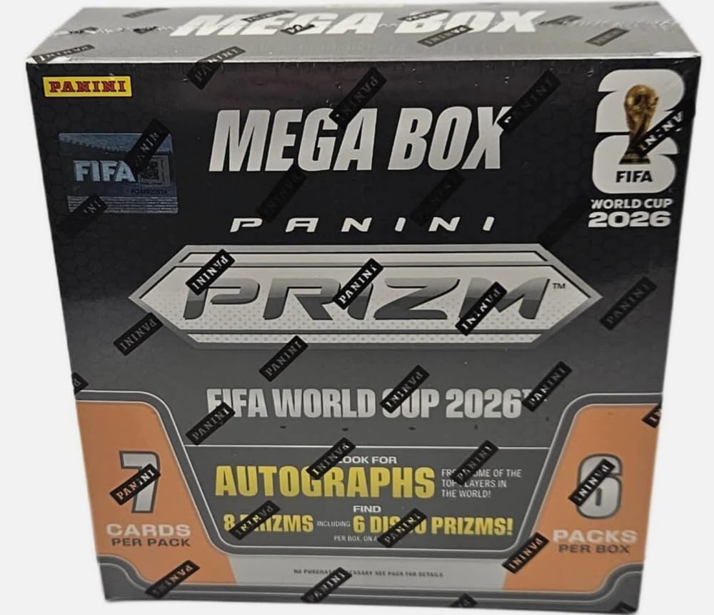 Panini 2026 Prizm FIFA World Cup Soccer Factory Sealed Mega Box 42 Cards