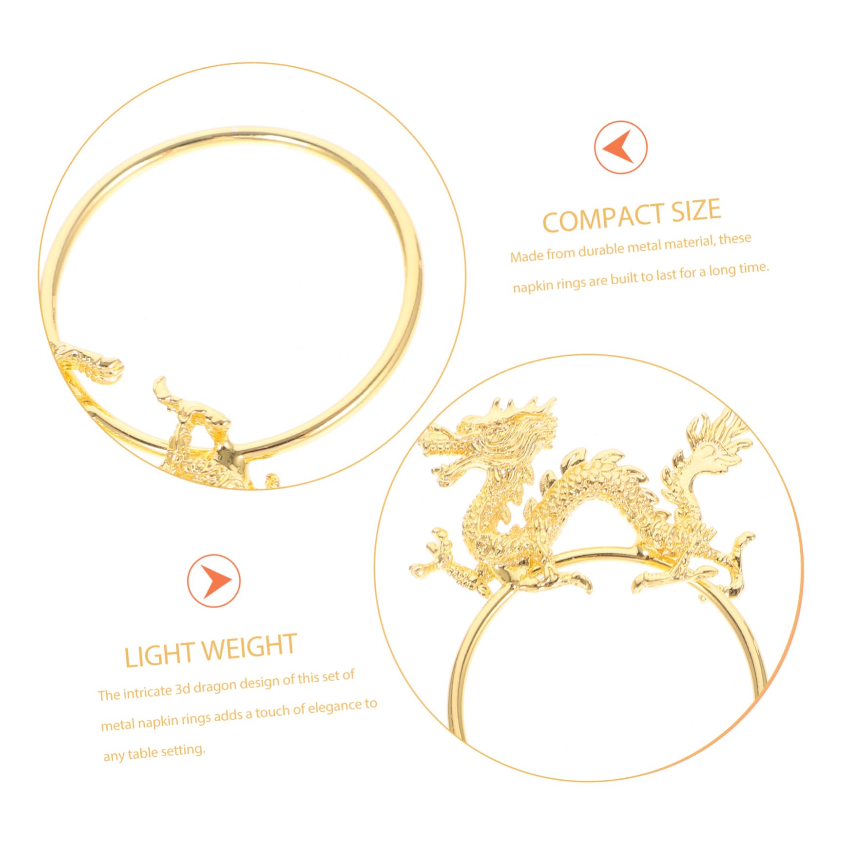 Cabilock 4 Set Portatovagliolo Festina Party Guarnitura Strenne Titolari Portatovaglioli Rustici Anelli Di Tovagliolo Matrimonio Fibbia Per Tovaglioli Per Hotel Metallo Golden 4 Pezzi * 4