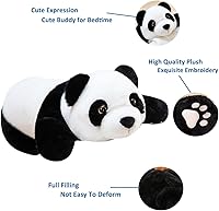 Vista 2 de Panda Weighted Stuffed Animals, 1.87lbs Panda Stuffed Animal Cute Weighted Plush Animals Hugging Pillow Toy for Boys Girls Valentine Christmas, 31.4