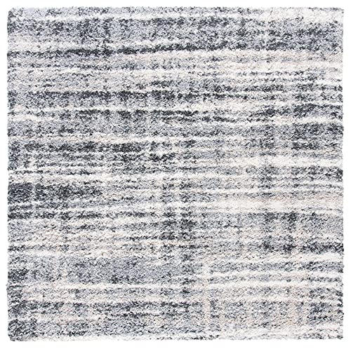 Tapete SAFAVIEH Fontana Shag 8' x 8' Gris/Marfil