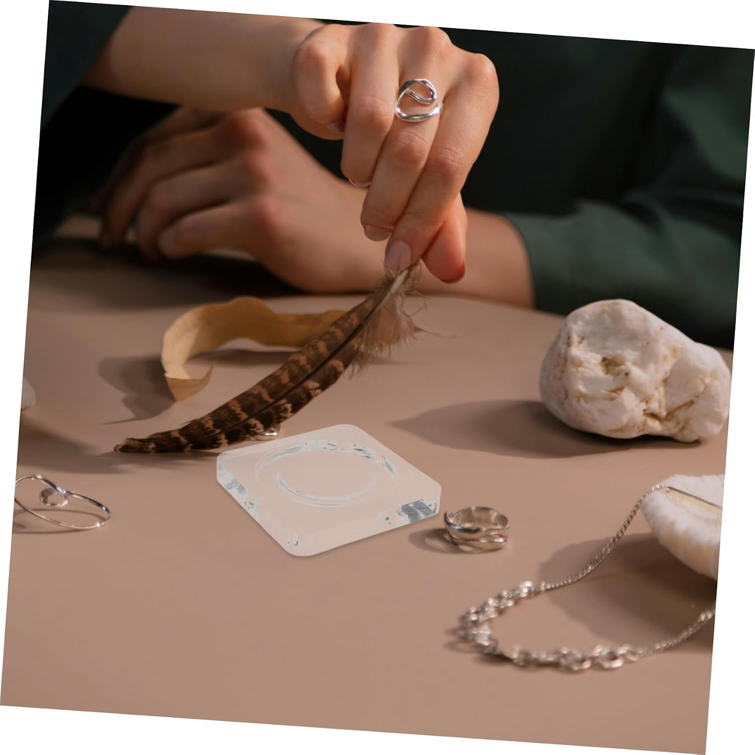 Acrylic Jewelry Beading Board for Bracelets, DIY Craft Tray