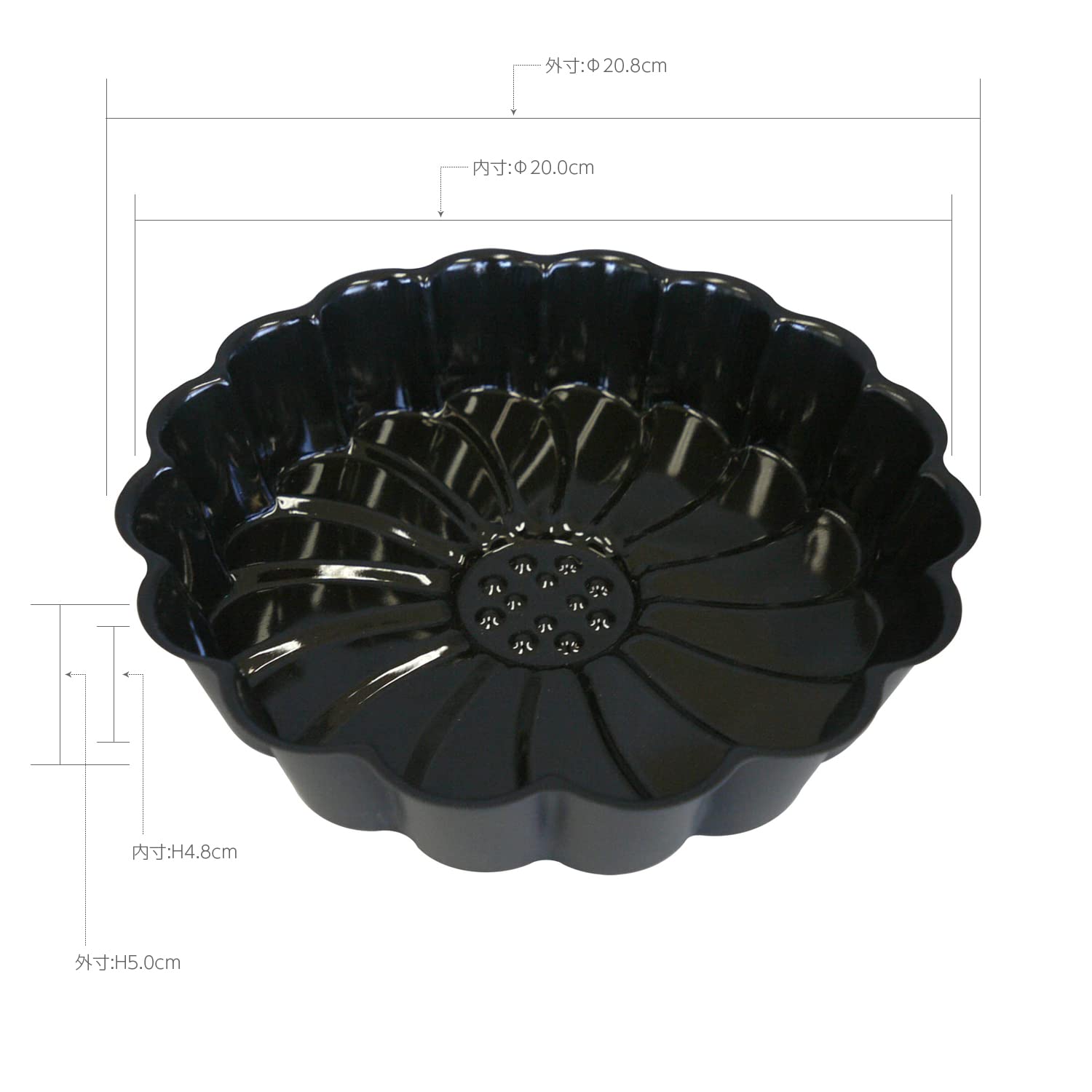 Tiger Crown JB Mull Grid Shape, 7.9 inches (20 cm), No. 5907, Made in Japan