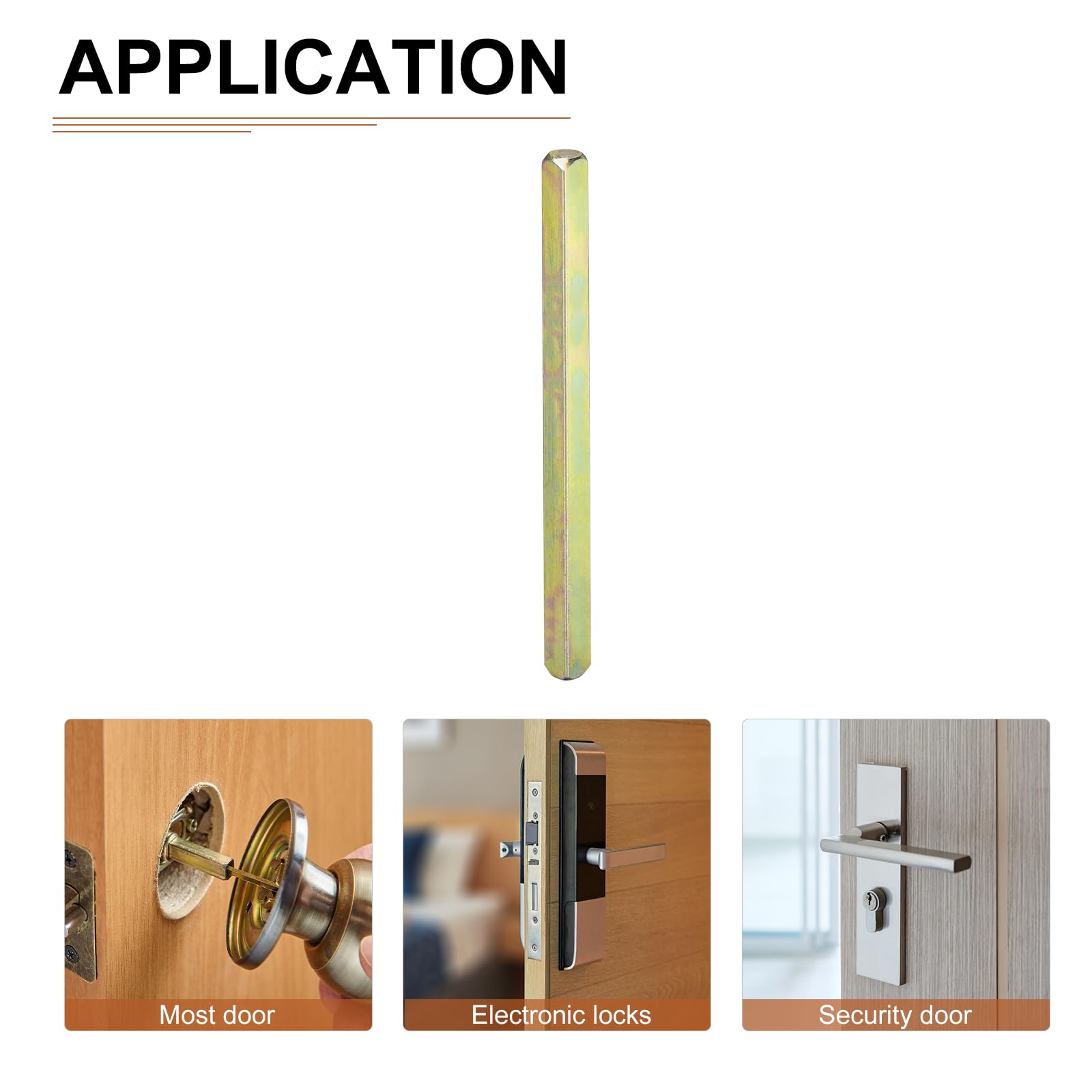 Amazon.co.jp: DTGN 120mm×8mm（縦×横）ドアノブスピンドル 1