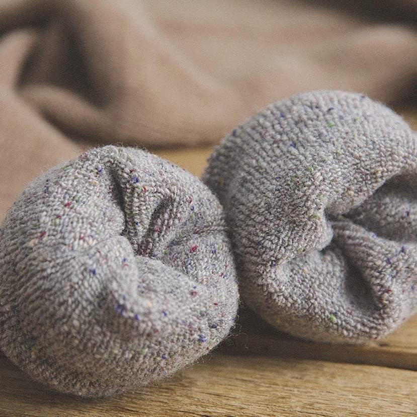 Meloday Thick Wool Vintage Classic Hiking Crew Socks for Women Soft and Comfortable - 5 Pairs Per Pack - Image 8