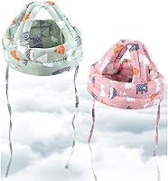 Vista 7 de Casco de bebé para gatear caminando, protector de cabeza de bebé, lindo verano, transpirable, ajustable, protección de cabeza para bebé, sin golpes