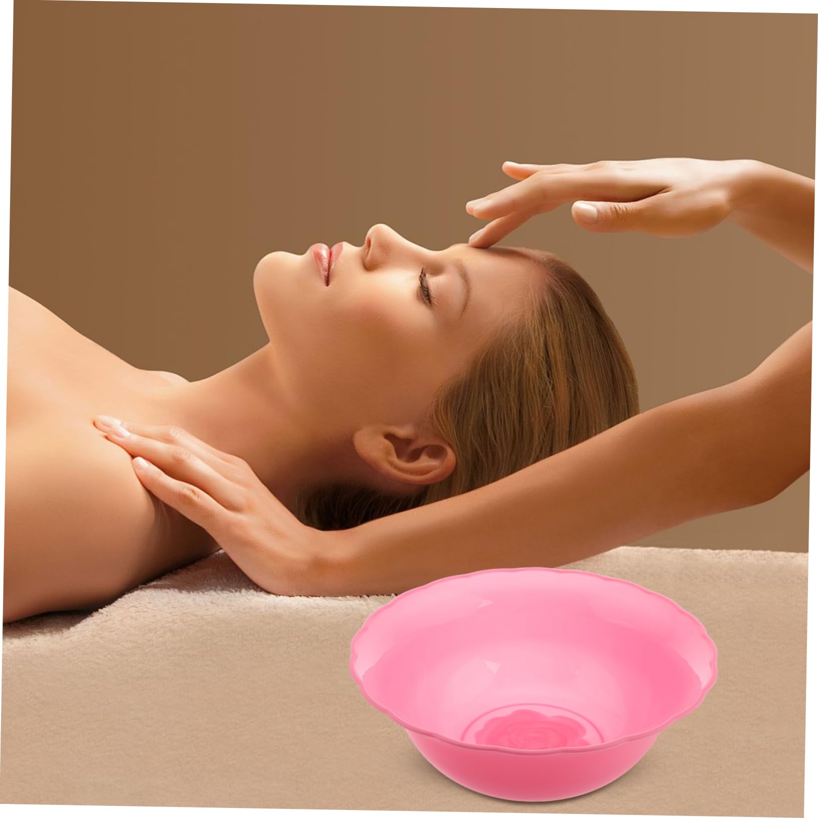 AVLA Confezione da 4 lavabi rotondi in plastica, multiuso da 4,5 litri, per lavare i piatti, design portatile in PP per la pulizia del viso, piccolo lavabo per casa e cucina
