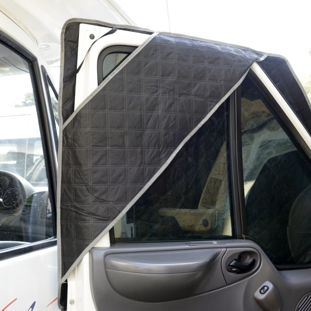 UK Custom Covers TSW904GREY Housse thermique d'enveloppement pour pare-brise Gris - Compatible avec Ford Transit Van 2000-2013