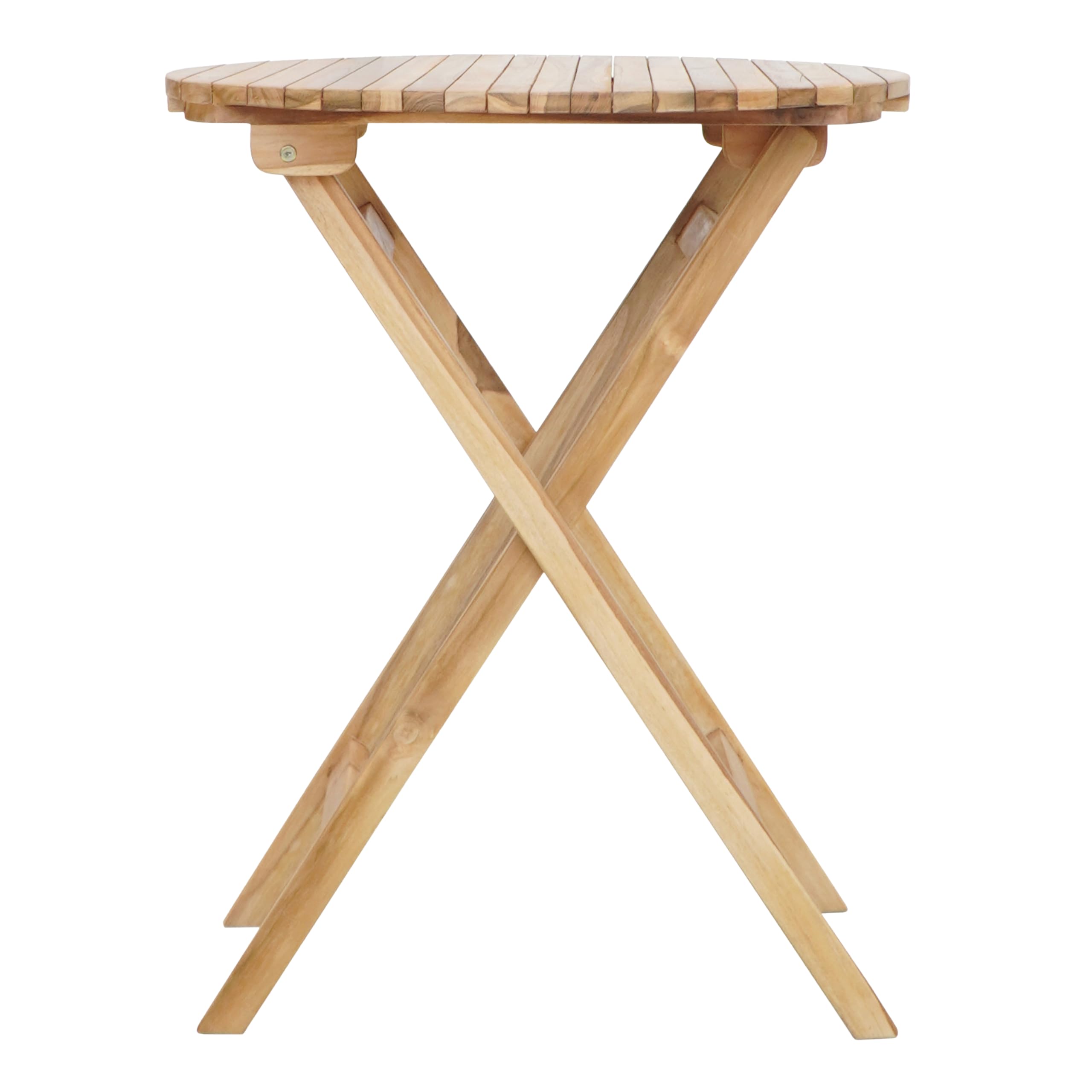 AXI Rae Table Et Chaise Bistrot, 2 Chaises 1 Table, Ensemble Bistro Extérieur en Bois, 100% Teck - Salon De Jardin Bistrot, Table Bistrot pour Jardin/Balcon/Terrasse