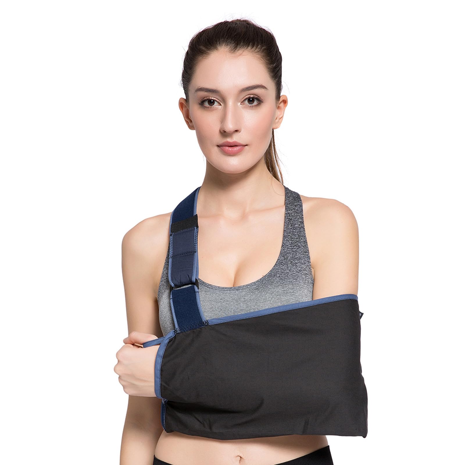 Cabestrillo Ligero para Brazo, Soporte para Brazo, cinturón de fijación de Cintura Ajustable, Tela Suave y cómoda, para Brazo lesionado, fijación de suspensión para Lesiones en el Codo