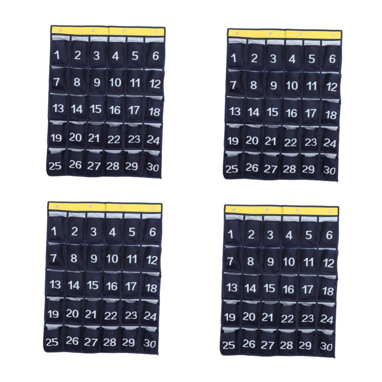 OSALADI 4 Pezzi Borsa Appendibile per Cellulare con Numerate Organizer per Aula e Casa per Riporre Telefonini e Piccoli Blu