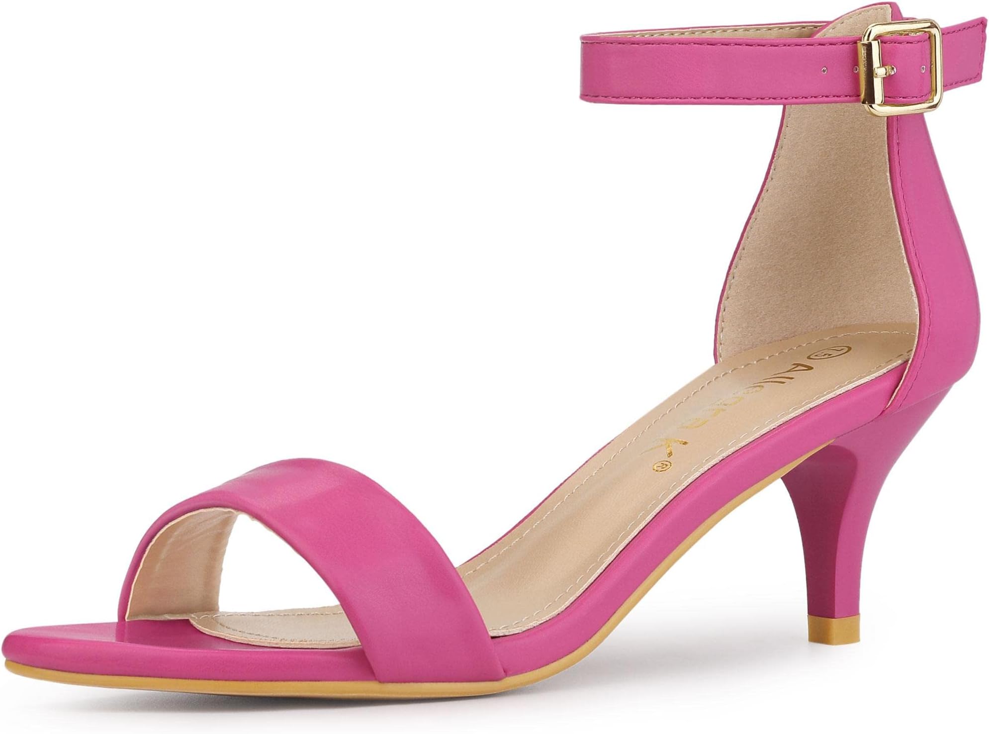 Allegra KWomen's Ankle Strap Kitten Heel Sandals