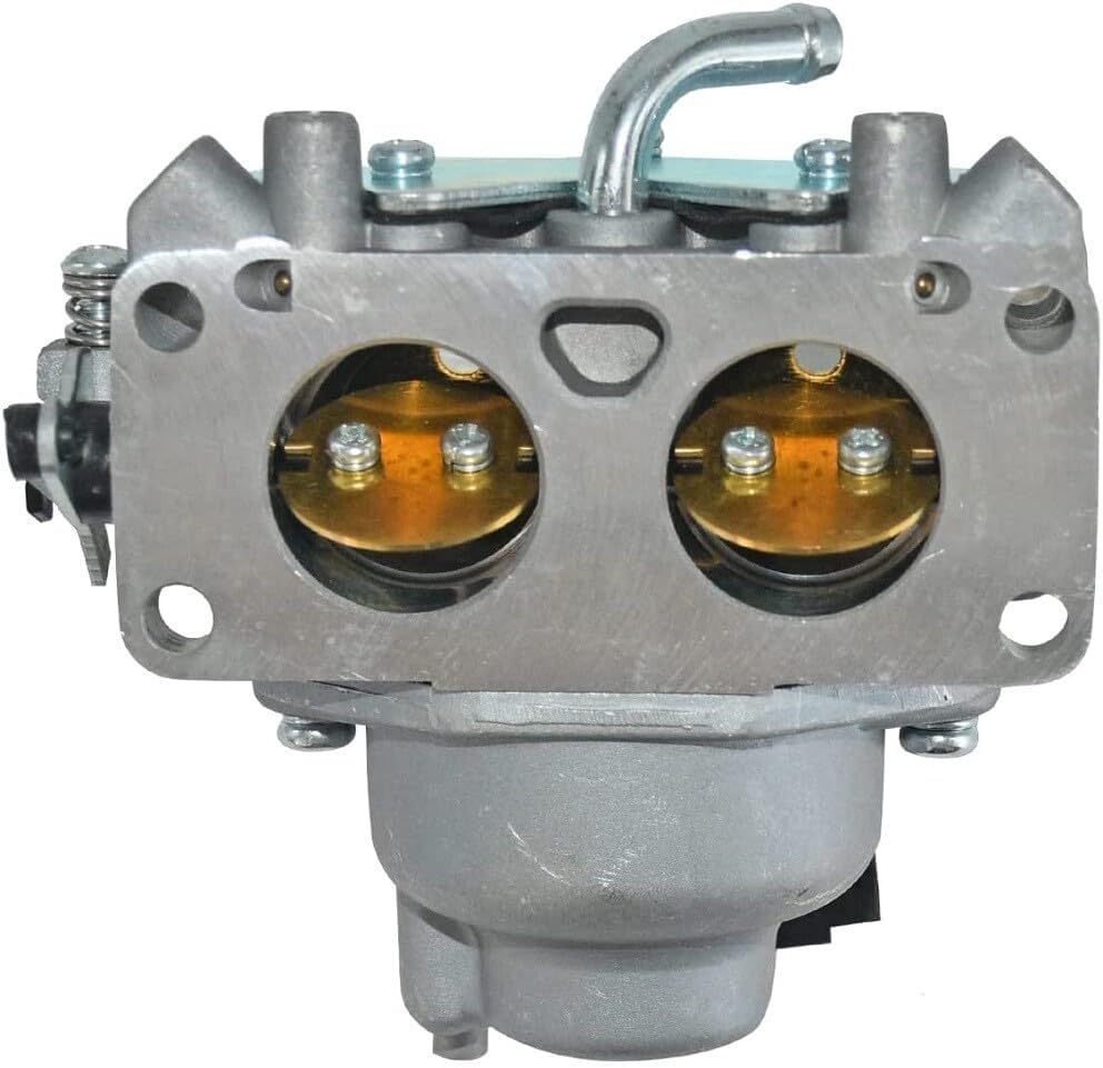 Top view of the carburetor showing the air intake and mounting holes.