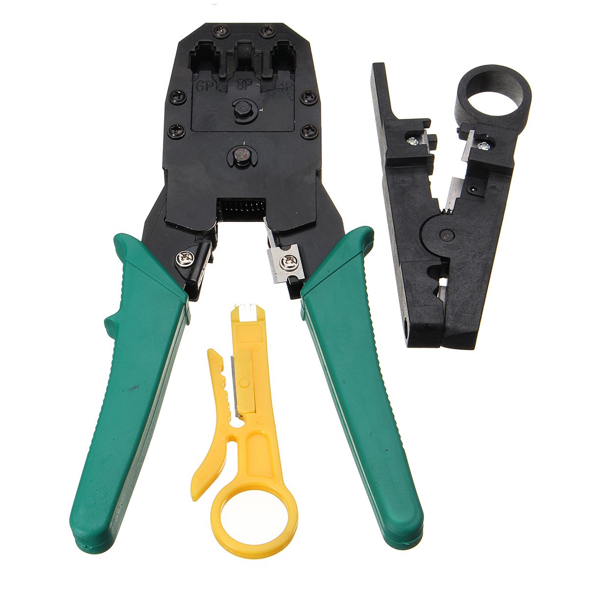 Werse 11pcs Réseau Combinaison Câble Câble Testeur De Fil À Sertir Cutter Punch Tools Kit Ensemble