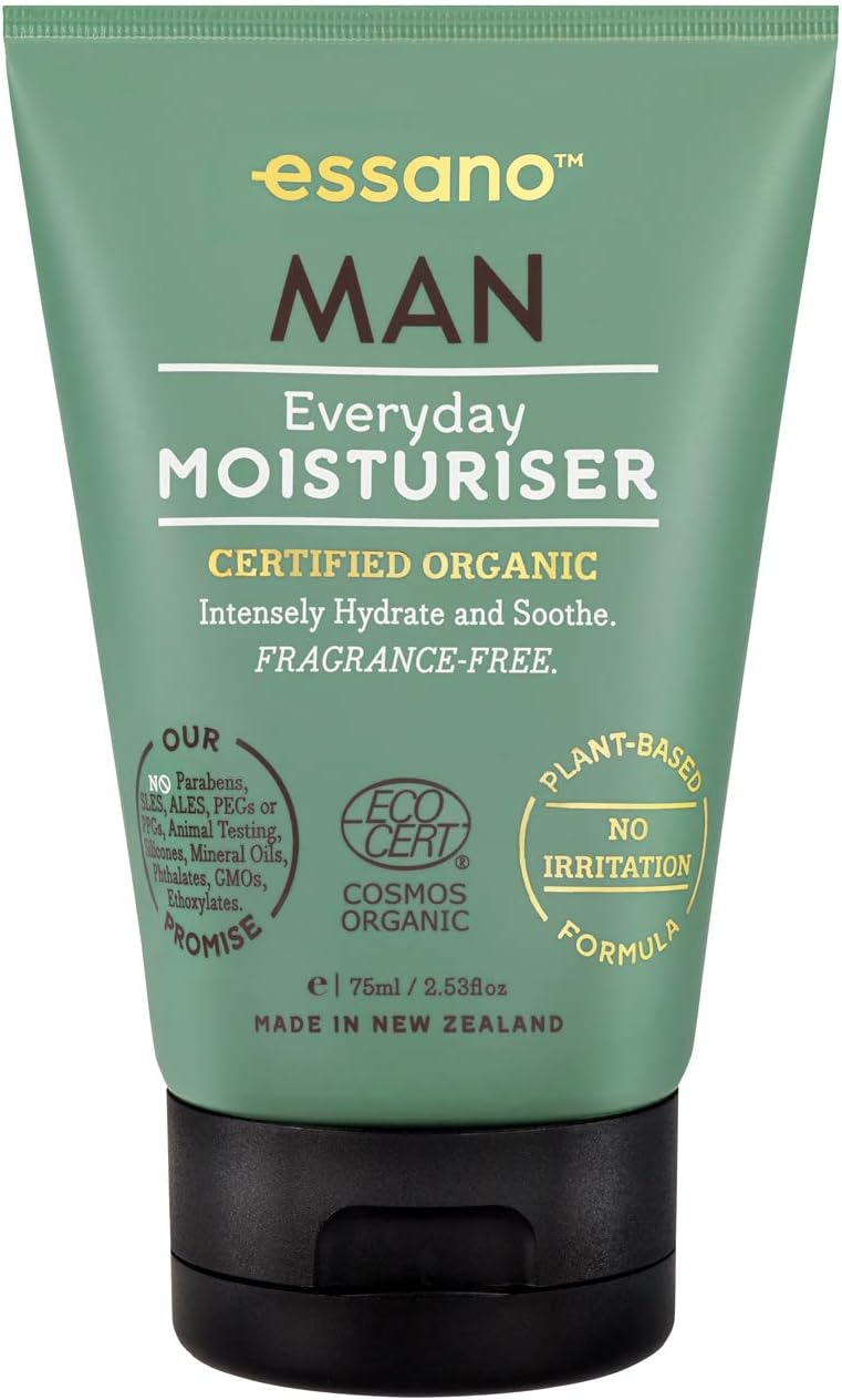 Essano Man Certified Organic Everyday Moisturizer, 75ml