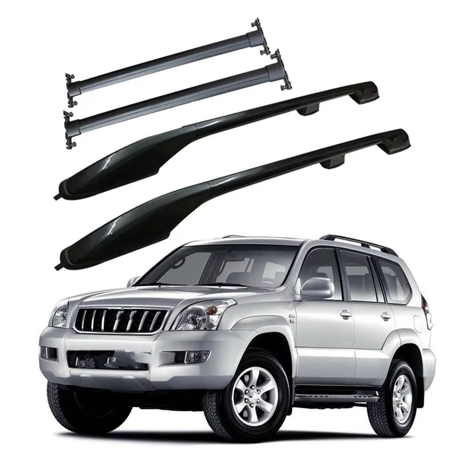 Barras Transversales De Techo Para Land Para Cruiser