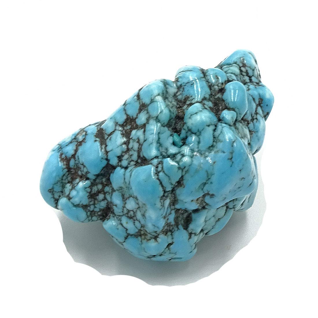 Sahiba GemsNatural Energized Turquoise (Firoza) Healing Crystal Raw/Rough Stone (31 Gram)