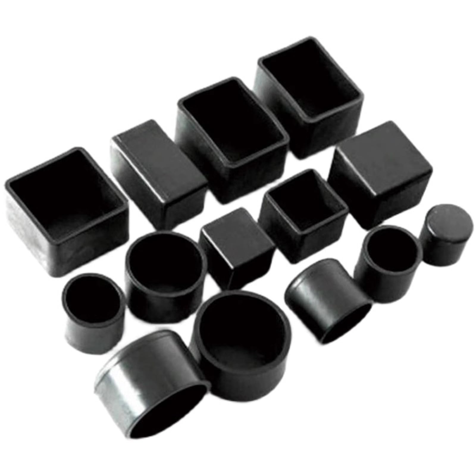 Chair Leg Floor Protectors 16/8/4Pcs Chair Legs Caps Rubber Furniture Feet Floor Protectors Anti-slip Pads Silent Thicken Table Leg Socks Covers(60mm,16 pcs)