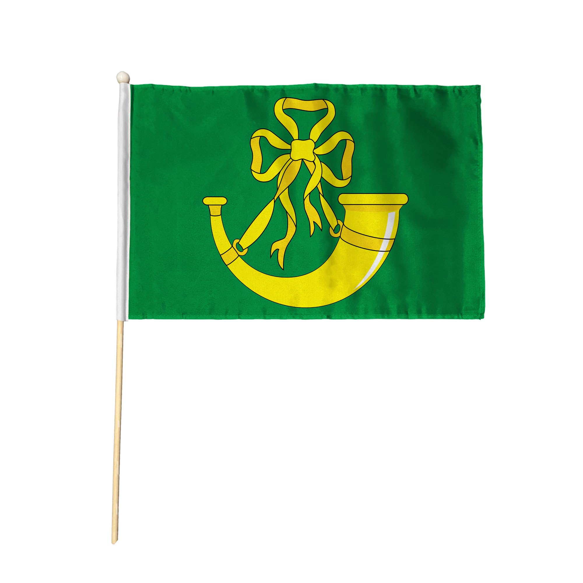 Flagtex Huntingdonshire Hand Waving Flag (9x6 Inch) - Premium Wooden Stick Hand Flag 9x6 Inch Natural Wood Pole Historic County Flag Events Parades Celebrations โ image 1