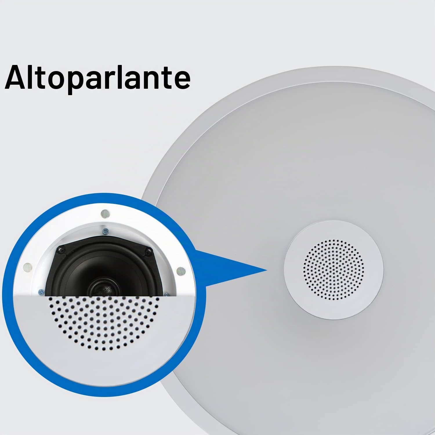 18W Φ28cm Plafoniera LED Con Altoparlante Bluetooth Musica Lampada Soffitto Moderni Con Telecomando Dimmerabile RGB Cambia Colore Per Bagno