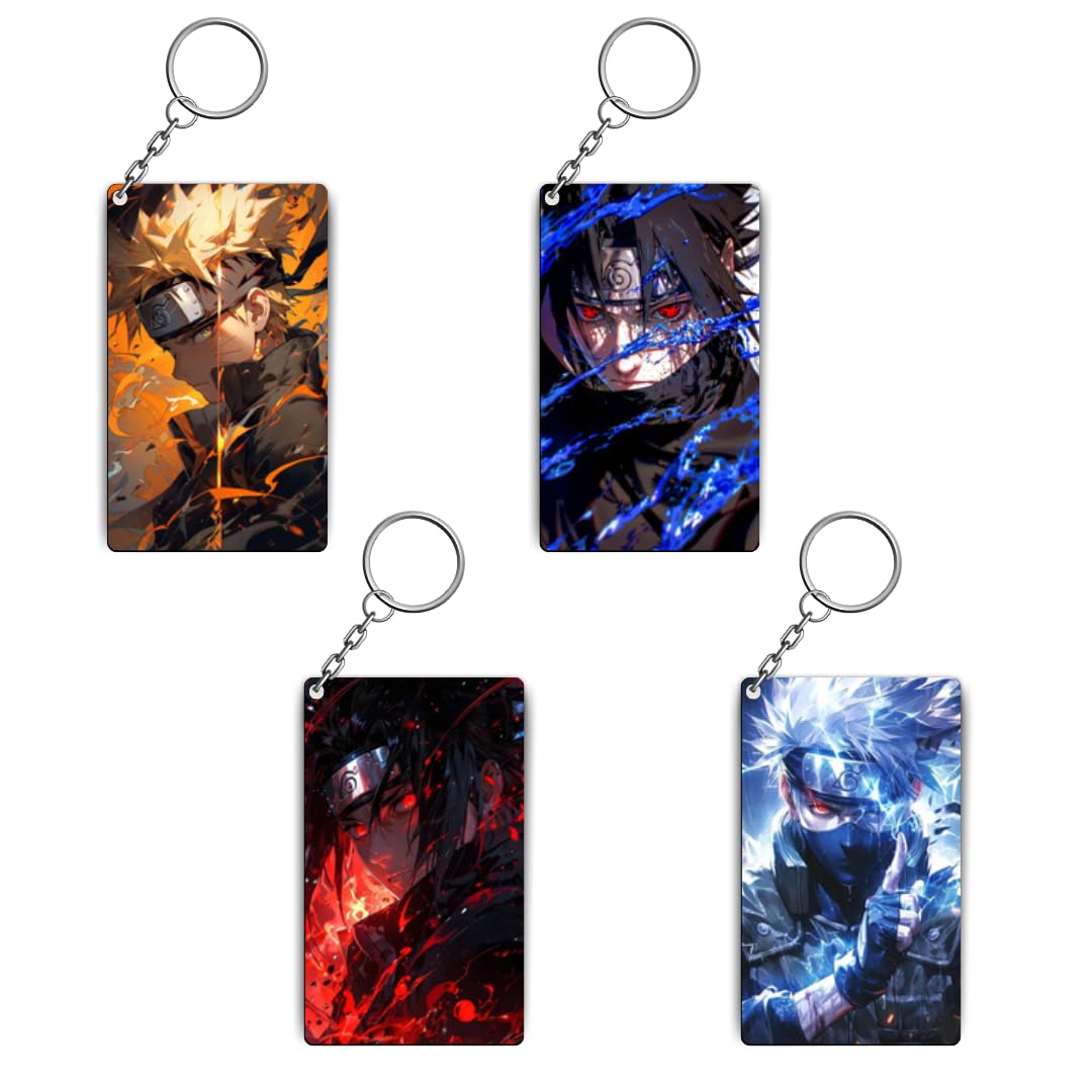 respite paradise Naruto Anime Keychains Kit - (Set Of 4 Naruto Anime Keychains - Style A)-picture-27