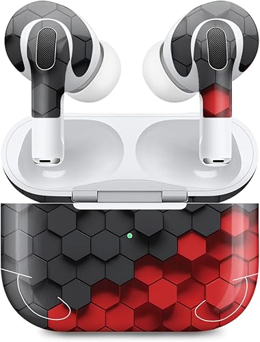 MightySkins - Fundas compatibles con Apple AirPods Pro 2 - Hex de dos tonos | Funda protectora de vinilo duradera y única | Fácil de aplicar, quitar