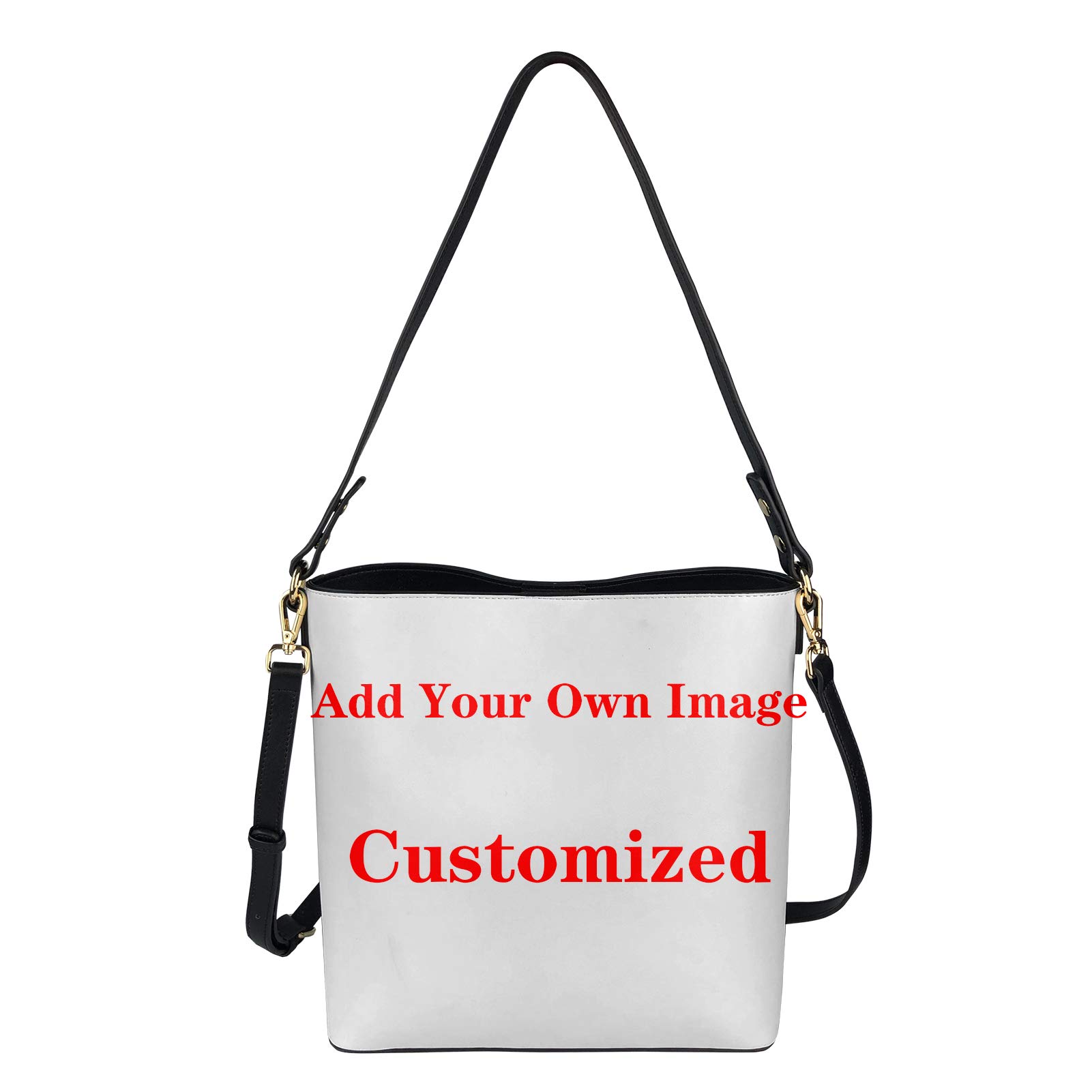 HUGS IDEA Boho Bags for Women Leather Handbag Shoulder Bucket Crossbody Purse