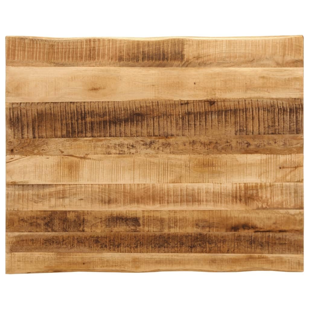 vidaXL Dessus de Table Bord Vivant 100x80x2,5 cm Bois de manguier Brut