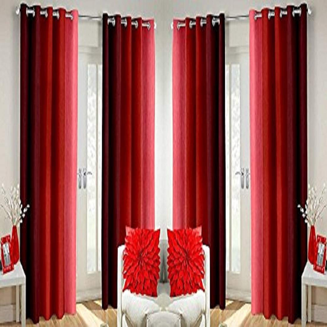 Garg Traders Polyster PATTA Curtain Set 0F 4 PC.