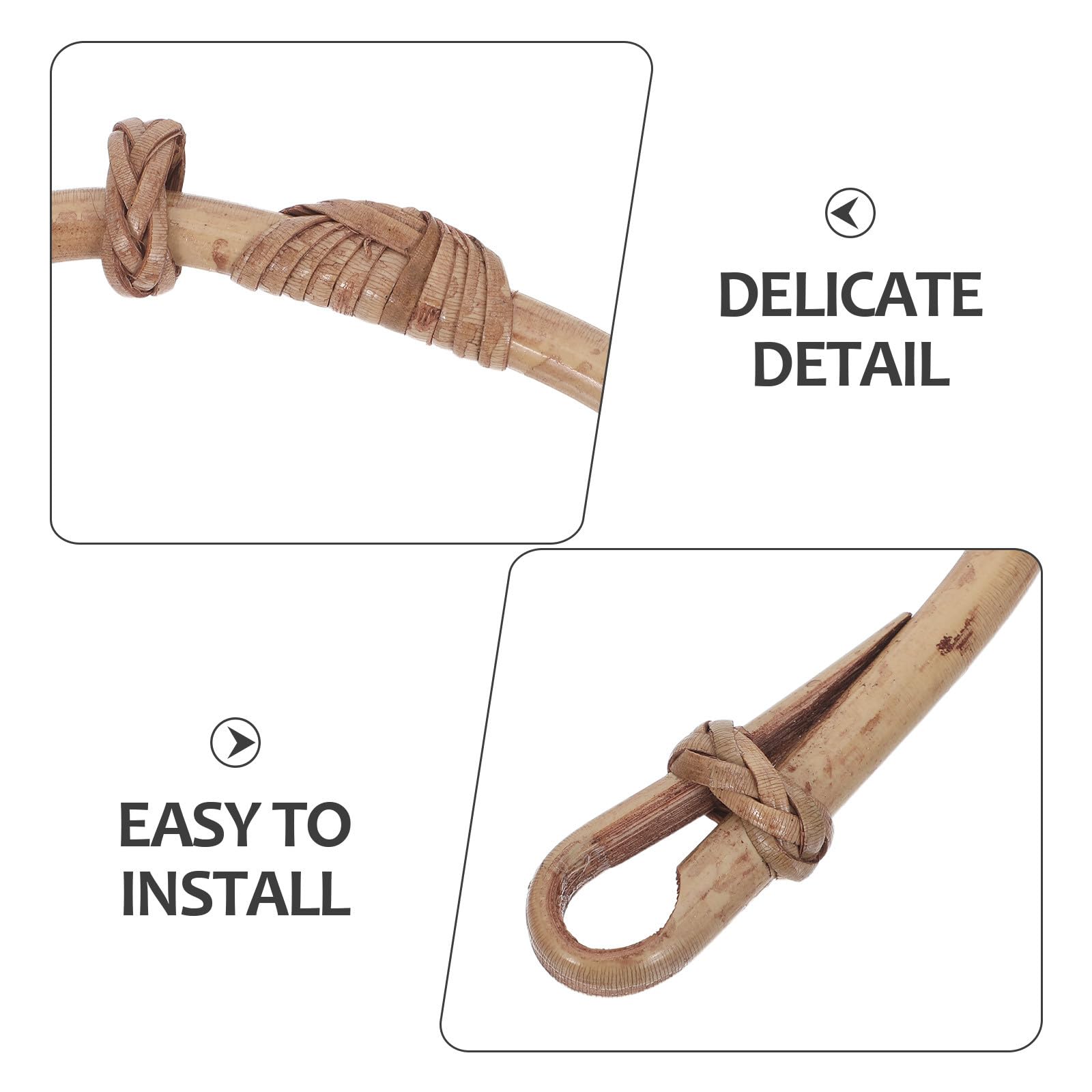 Mango de Repuesto para Tetera: Mango de ratán sintético para teteras de 9-11 cm (3,5-4,3 Pulgadas) de diámetro - Empuñadura en Forma de U para japonesas Tetsubin y Chinas Gongfu.