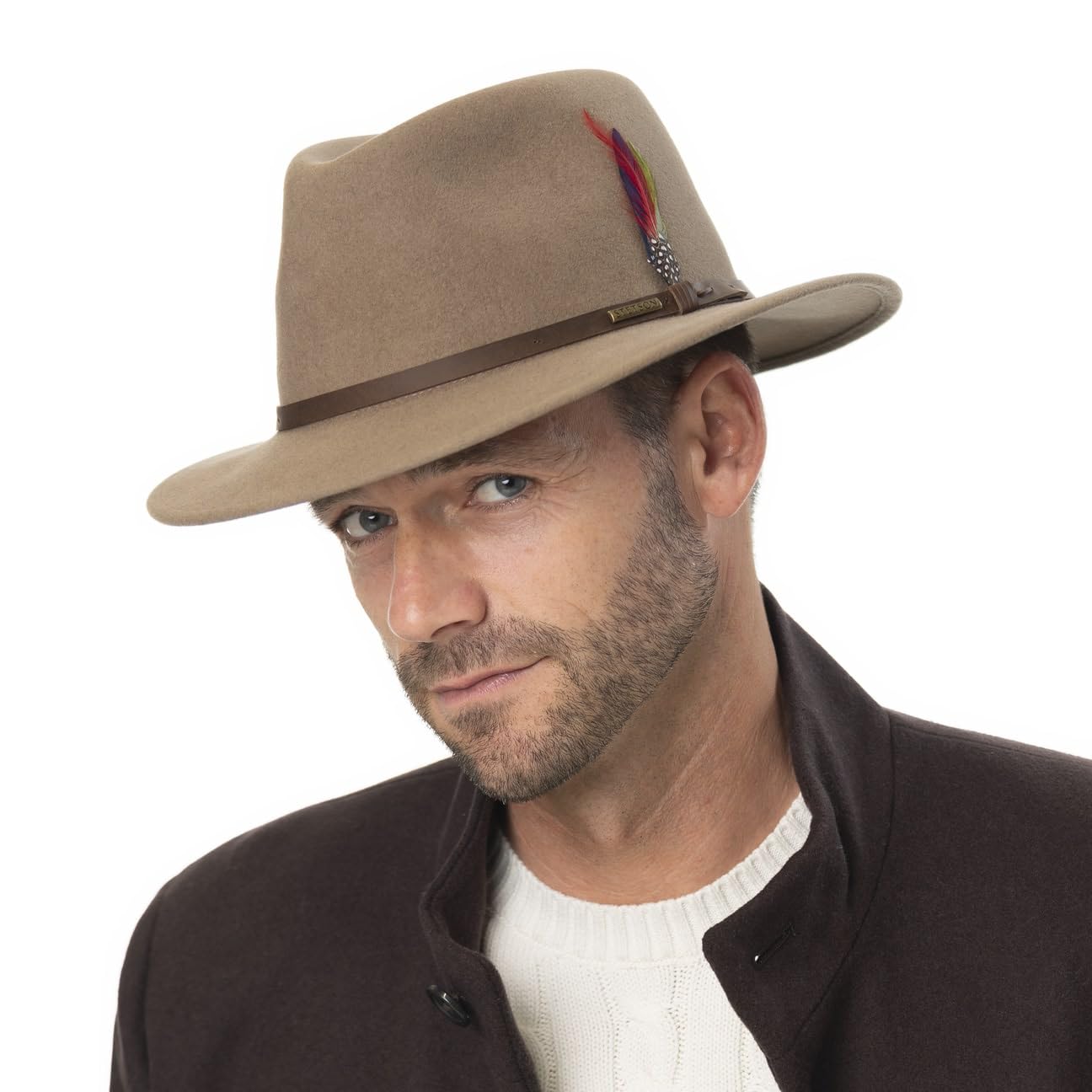 Stetson Rockbrook Traveller Wollhut Einfarbiger Outdoor- und Regenhut aus Filz Made in Poland Unisex Herbst/Winter